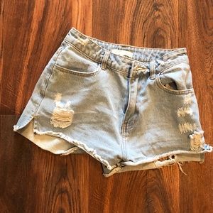High waisted shorts